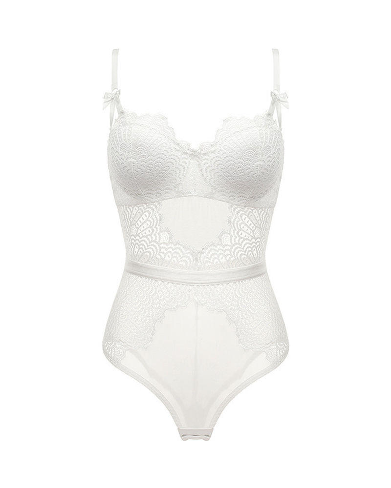 Sexy Lace Sheer Shaping Bodysuit
