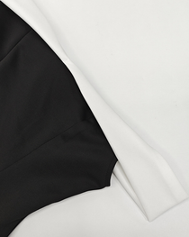 Sexy Contrast Color Off-Shoulder Waist-Cinching Dress