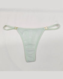 Cotton Threaded T-Pants Women's Low Waist Hip Lifting Fitness High Fork Fashionable Thong