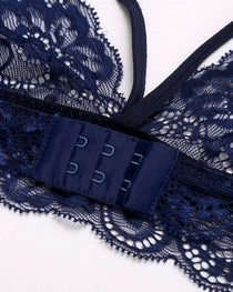 3 Piece Sets Lace Bralette, Skirt with Panty