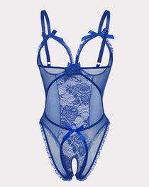 Crotchless Lace Mini Bodysuit