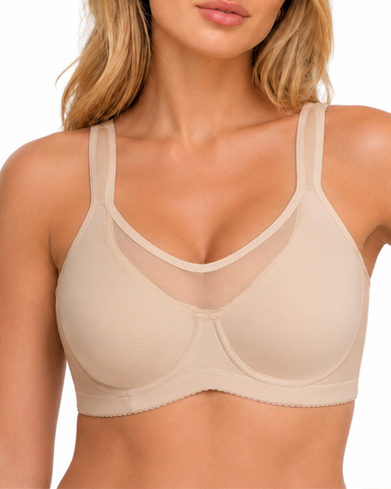 Full-Cup Plus Size Underwire Support Unpadded Bra Main image
