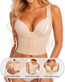 Women's Seamless Front-Hook Lifting Correcting Breast Support Shapewear