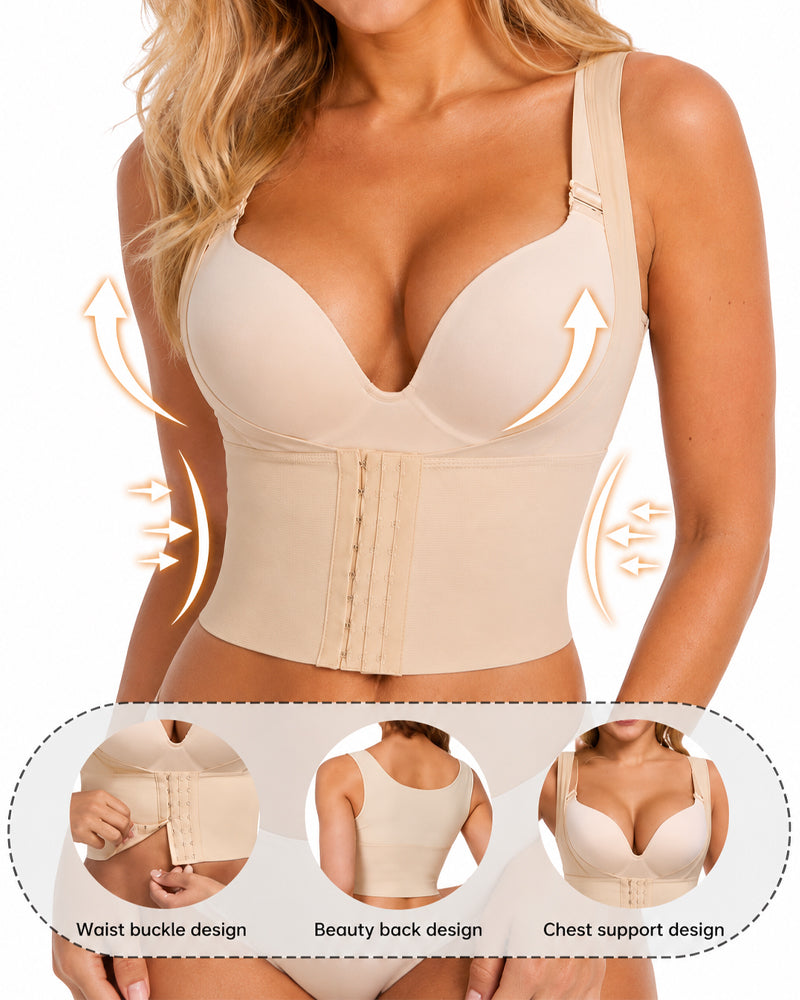 Women's Seamless Front-Hook Lifting Correcting Breast Support Shapewear