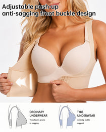 Women's Seamless Front-Hook Lifting Correcting Breast Support Shapewear