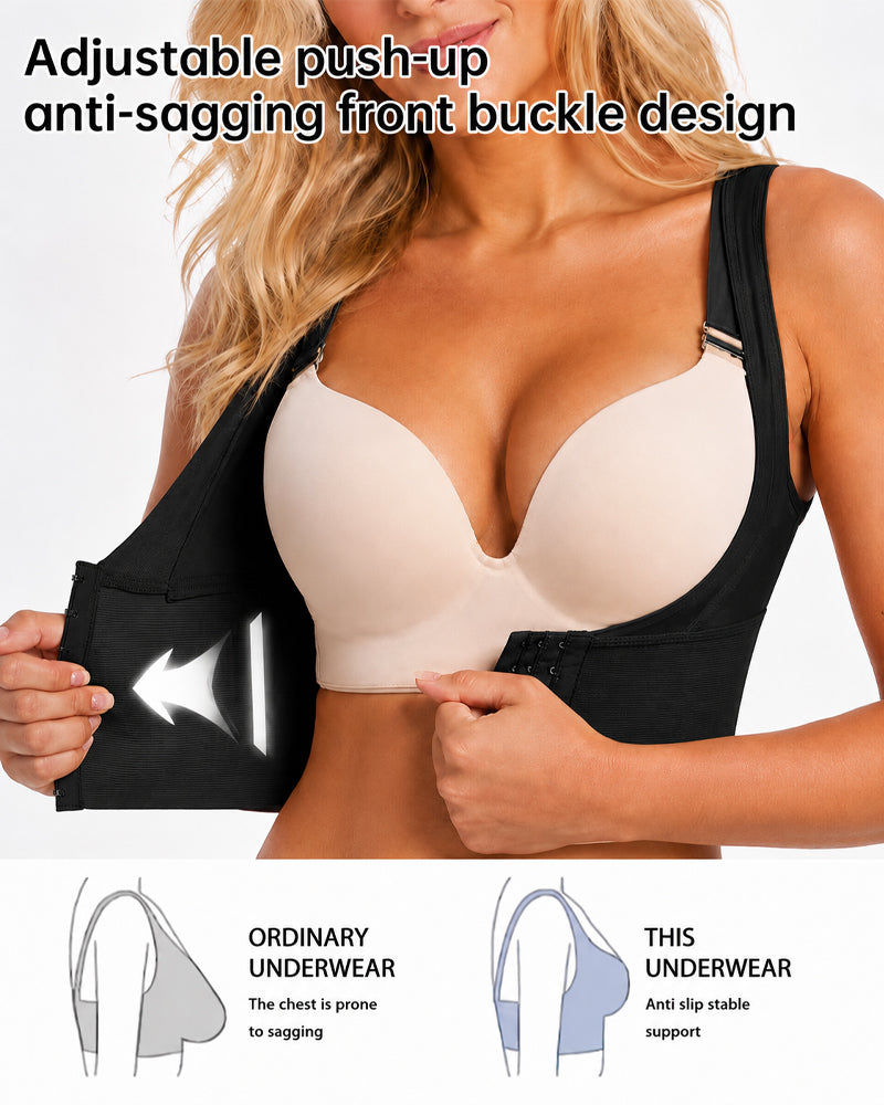 Women's Seamless Front-Hook Lifting Correcting Breast Support Shapewear