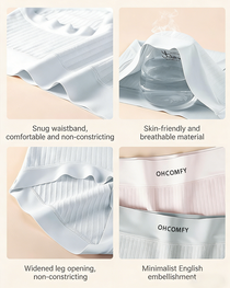 Cotton Antibacterial Seamless Breathable Briefs