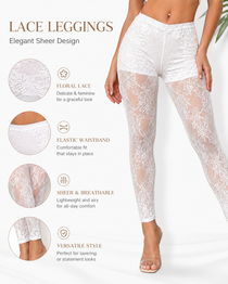 Women's Sexy Lace Mesh Hollow-Out Long Pants