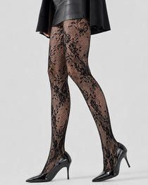 3-Pack High Stretch Fishnet Floral Lace Stockings