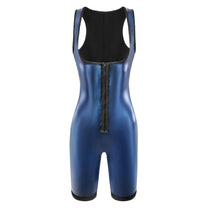 Women's Solid Zip Up Shapewear Bodysuit