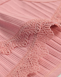 Lace-trimmed Pure Cotton Breathable Comfort Stretch Briefs