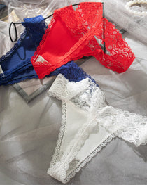 Sexy Pure Cotton Lace Low-rise Seamless Thong