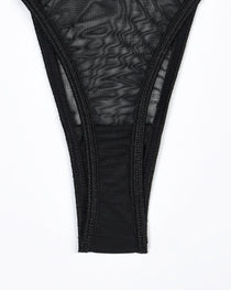 4 Piece Sheer Mesh Bra and Thong Set