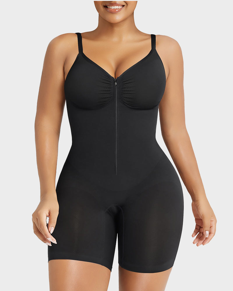 Tummy Control Zipper Bodysuit Shapewear Main image
