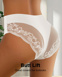 Patchwork Lace Sexy Seamless Elastic Panties