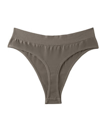 Women's Seamless Sports Fitness Solid Color Elastic T-Thong