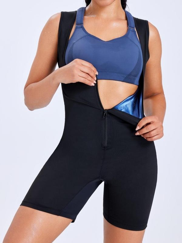 Women's Solid Zip Up Shapewear Bodysuit Main image