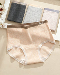 Plus Size 10A Antibacterial Cotton Extra Long Crotch High Waist Comfortable Briefs