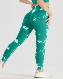 Seamless Tie-dye High-waisted Slimming Butt-lifting Tight-fitting Yoga Pants
