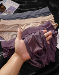 Multi-Pack Men's Ice Silk Breathable Side Open No-Removal Briefs