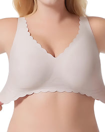 Deep V Wireless Seamless Stretchy Push-up Bra