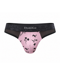 2-Pack Sexy Men's Printed Mesh Low-Rise Thongs