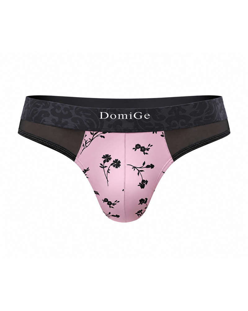 2-Pack Sexy Men's Printed Mesh Low-Rise Thongs