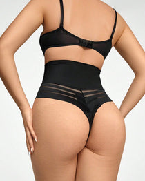 Women's Seamless Mesh Spliced Wide Belt Tummy Control Shaping Underwear