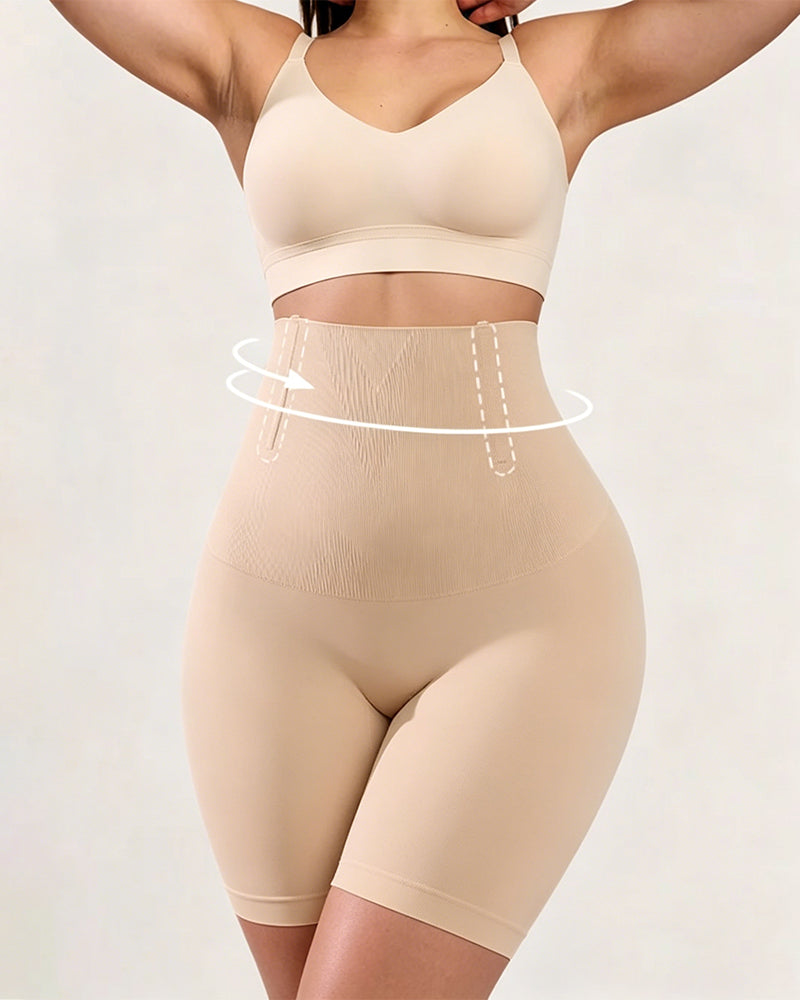 Women's High-Waisted Tummy Control and Butt Lifting Seamless Breathable Shaping Shorts Main image