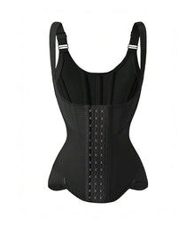Women's Tummy Control Mesh Breathable Adjustable Straps Waist Trainer Body Shaper