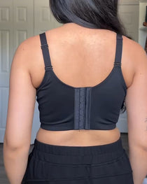 V-neck Wide Back Underwire Long Body Shaping Push-up Bra