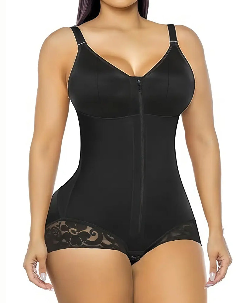 Women's Adjustable High Compression Tummy Control Zipper Bodysuit Shapewear Main image