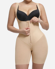 U-shaped Zipper Tummy Control Hip Lift Postpartum Body Shapewear