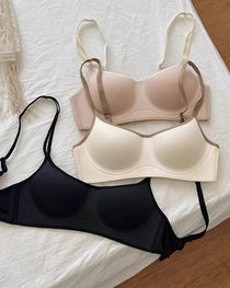 Women's Colorblock Seamless Push-up Wire-free Comfortable Breathable Bra