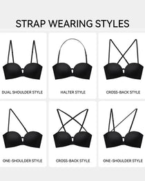 Women's Strapless Front-Closure Seamless Bra