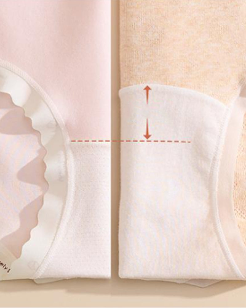 Plus Size 10A Antibacterial Cotton Extra Long Crotch High Waist Comfortable Briefs