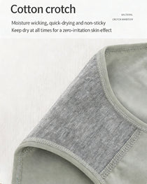 Women's Pure Cotton Stretch Mid-waist Soft Panties
