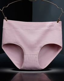 Women's Pure Cotton Stretch Mid-waist Soft Panties