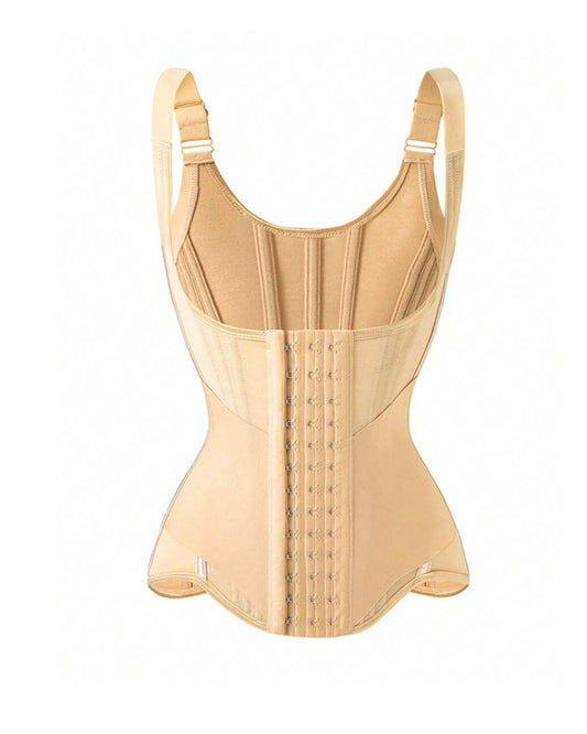 Women's Tummy Control Mesh Breathable Adjustable Straps Waist Trainer Body Shaper