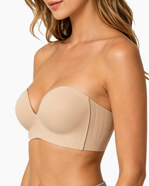 Women's Strapless Front-Closure Seamless Bra