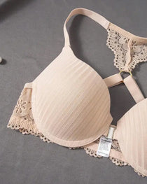 Women's Sexy Front-closure Lace-paneled Underwired Bra