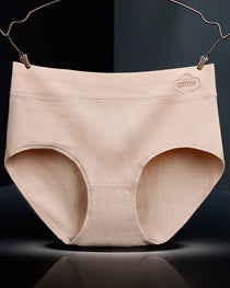 Women's Pure Cotton Stretch Mid-waist Soft Panties