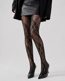 3-Pack High Stretch Fishnet Floral Lace Stockings