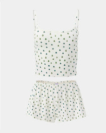 Christmas Comfortable Casual Stretch Vest Shorts Loungewear Set
