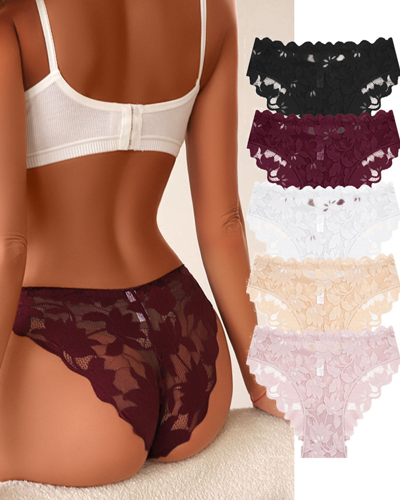 Women's Sexy Lace Floral Mesh Breathable Panties Main image