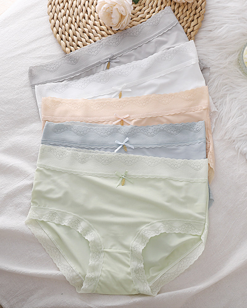 Comfortable Breathable Ice Silk Seamless Pure Cotton Crotch Women's Briefs