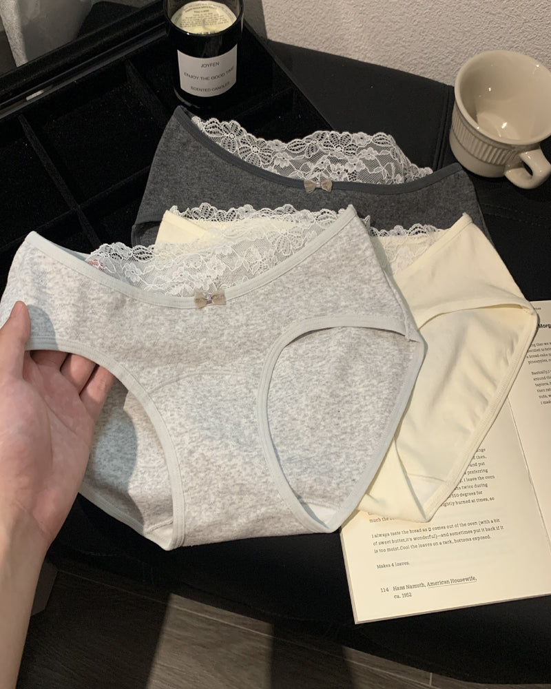 Comfortable Sexy Lace-trimmed Soft Cotton Panties Main image
