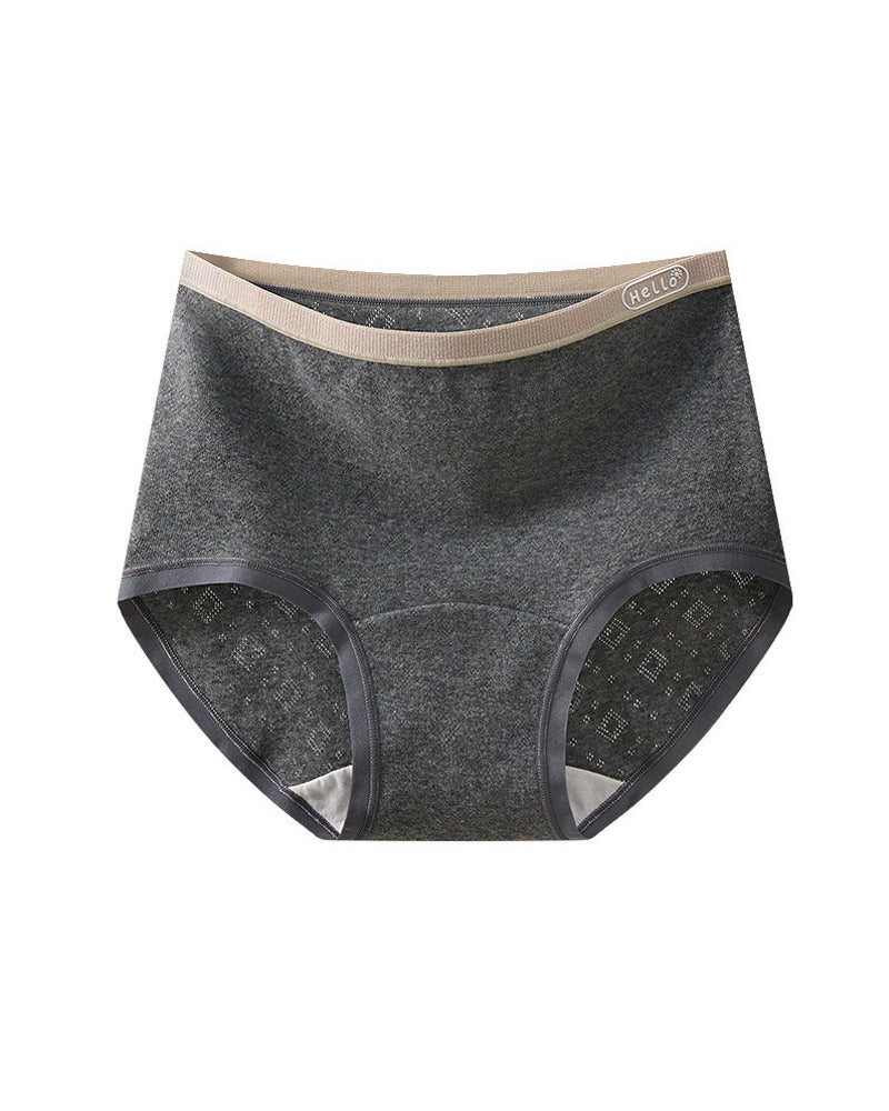 Plus Size 10A Antibacterial Cotton Extra Long Crotch High Waist Comfortable Briefs