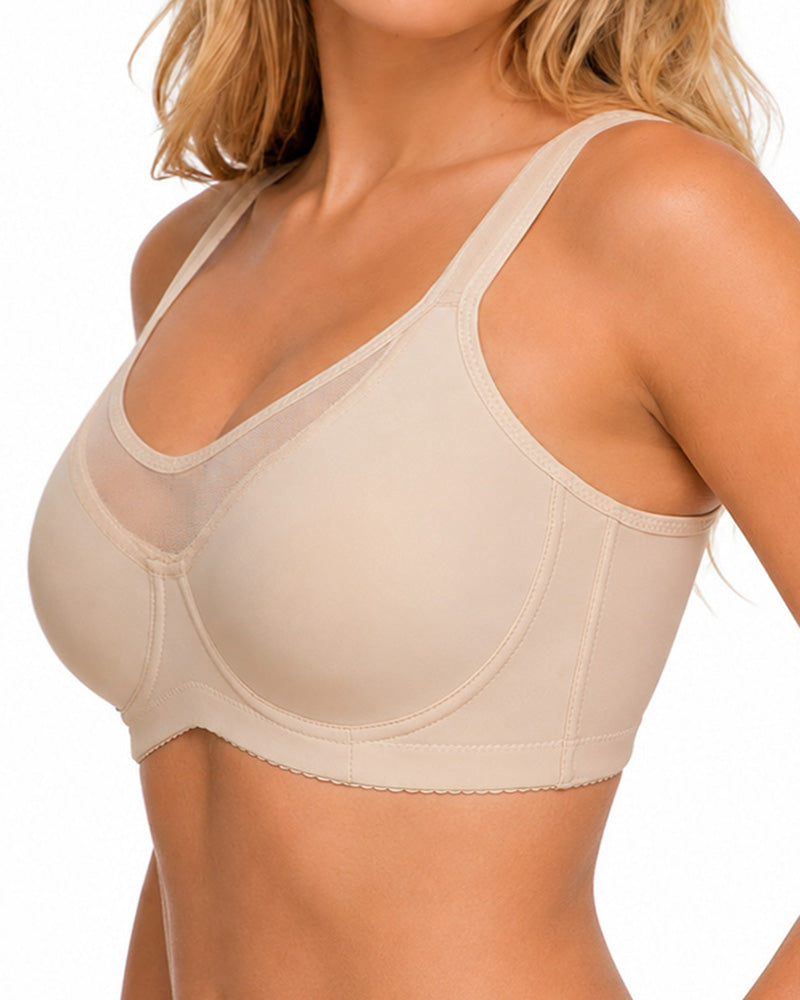Full-Cup Plus Size Underwire Support Unpadded Bra Secondary image