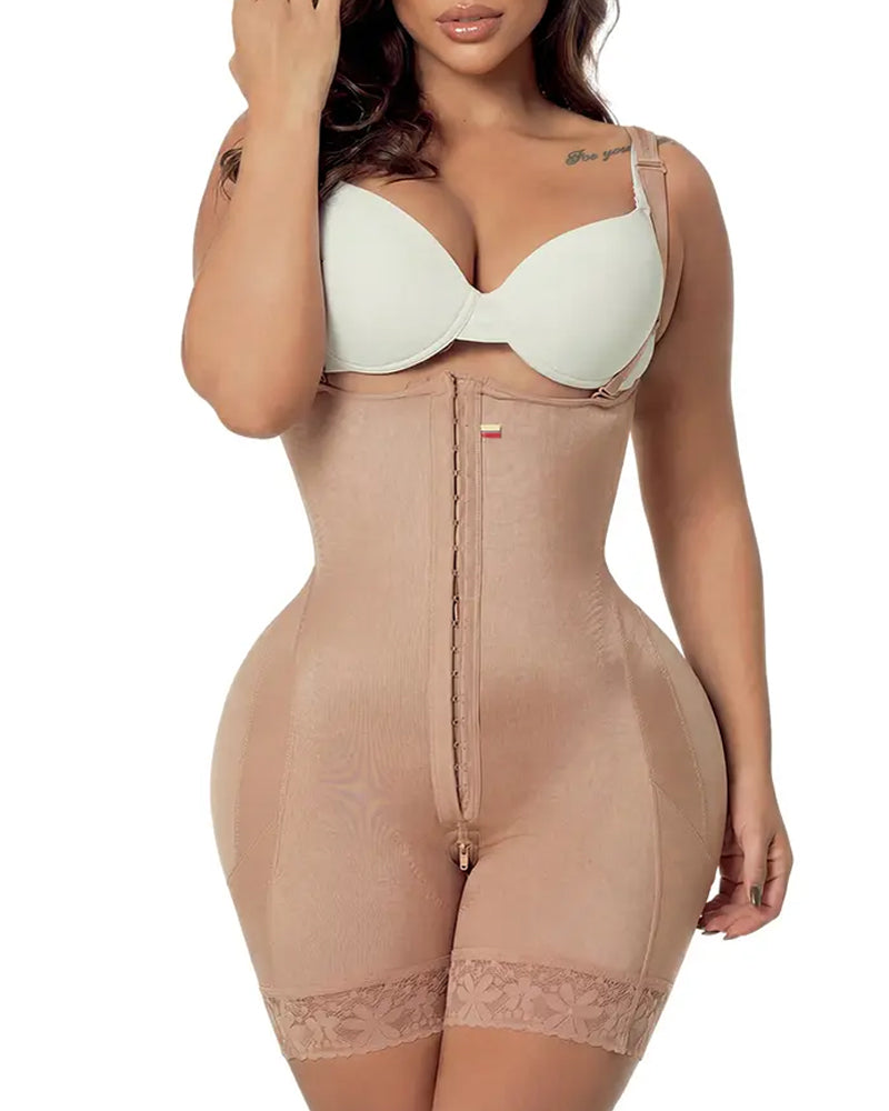Double Compression Garment Abdomen Control Hook And Eye Closure Tummy Control Adjustable Bodysuit Main image